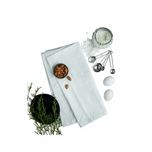 100% serviette de cuisine en coton biologique haute absorption séchage rapide conception d'impression blanche pour sac à farine torchons idée cadeau de noël - Product Image 1