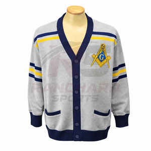 Royal Heritage Masonic Premium Knit Sweater for Men – Custom Embroidered Freemason Symbol Winter Pullover - Product Image 1