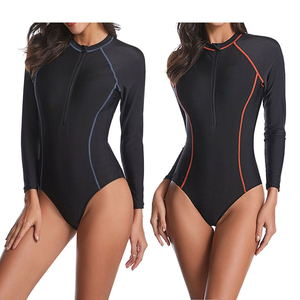 Ensemble de maillot de bain une pièce à carreaux pour femme en Spandex/Polyester, séchage rapide, imprimé par transfert thermique, vente en gros - Product Image 2