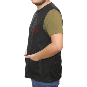 Tablier et cape de barbier professionnels en toile respirante et écologique 100 % polyester, gilet de barbier personnalisé pour la coupe de cheveux - Product Image 3