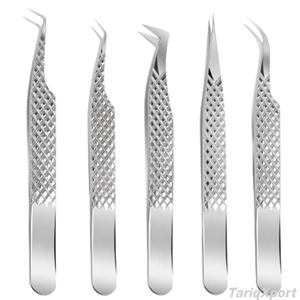 Juego de Pinzas para Pestañas Profesionales en Oro Rosa, Acero Inoxidable de Precisión, Punta Suave, Logotipo Personalizado para Extensión de Pestañas, Herramientas de Belleza - Product Image 4