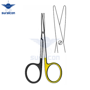 Tijeras Mini-Metzenbaum de 9 cm / 3-1/2 Pulgadas, Rectas, con Una Hoja Dentada, Super Cut TC, Tijeras Quirúrgicas de Acero Inoxidable de Primera Calidad - Product Image 2