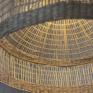 Pantalla de Lámpara Colgante Tejida a Mano de Hierba Marina, Estilo Bohemio, Cubierta de Luz Colgante de Ratán, Pantalla de Lámpara de Techo Moderna Escandinava Indochina - Product Image 4
