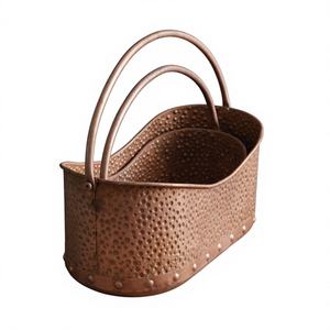 Nouvel Arrivage Panier Marteau en Fer Personnalisé Décoration de Table Rectangulaire Moderne Rangement Multifonction Écologique Durable pour Fruits - Product Image 1