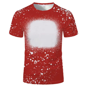 T-shirt jaune à manches courtes pour homme avec imprimé éclaboussures blanches, col rond, décontracté, respirant, tricoté, coupe classique, en polyester, pour le sport - Product Image 6