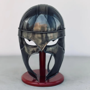 Fantasy Viking Helmet Handcrafted Norse Style Metal Warrior Headgear Halloween Roleplay <b>Medieval</b> <b>Costume</b> Decor Gift - Product Image 2