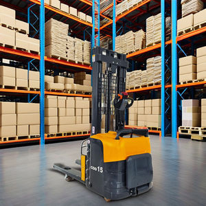 Apilador de paletas eléctrico de nuevo diseño, 1,6 M, 2,5 M, 3 metros, 2 toneladas y 2,5 toneladas, Walkie, elevador de mano hidráulico, carretillas elevadoras alimentadas por batería, venta - Product Image 4