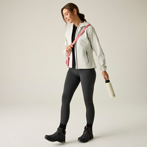 <b>Custom</b> Women's Softshell Jacket Hooded Outdoor Casual Windproof Full Zip Utility Pockets Lightweight Weather Resistant Apparel - Product Image 6