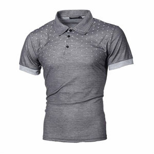 Camisa de Hombre de Manga Corta, Color Sólido, Tejida, 100% Algodón, Transpirable, Cuello Camisero, 140g, Corte Regular, Informal, Invierno, Naranja - Product Image 2