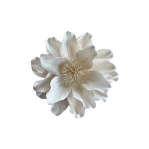 Flores de Magnolia de Madera Sola de Gran Tamaño, 15-16 CM, Varilla de Fibra Vegetal de Sesbania, Aromaterapia, Hechas a Mano, Sostenibles, Decorativas Perforadas - Product Image 1