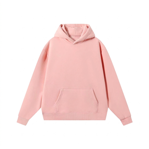 เสื้อฮู้ดผู้ชาย สีพื้น ทรงปกติ ผ้าฝ้ายเฟรนช์เทอร์รี่ สวมใส่สบายๆ สำหรับฤดูใบไม้ร่วง แขนยาว ผ้าถัก - Product Image 5