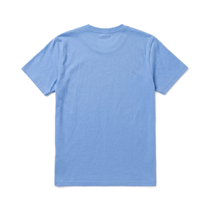 Camiseta de Manga Corta para Hombre, Color Azul Claro, Lisa, con Logotipo XC, Cuello Redondo, Corte Regular, 100% Algodón, Transpirable, de Secado Rápido, Tejido de Punto - Product Image 4