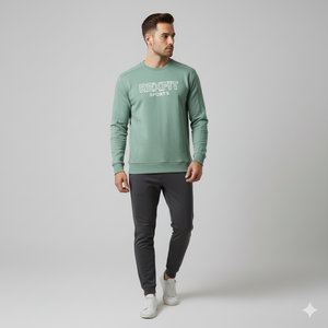 Sudadera de Hombre de Algodón Mezclado de Alta Calidad, Personalizada con Logotipo, al por Mayor, Talla Grande, 100% Antiarrugas, Estilo Básico - Product Image 6