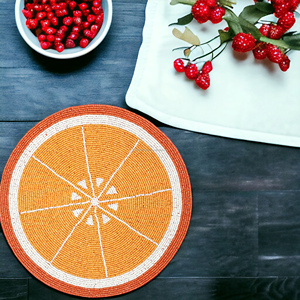 Manteles individuales con cuentas de vidrio a precio de fábrica al por mayor manteles individuales con cuentas decorativas de diseñador para granja a precio de venta completo - Product Image 6