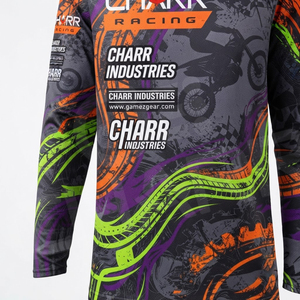 Maillot de course automobile personnalisé à manches longues, léger, coupe-vent, respirant, anti-plis, séchage rapide, pour motocross MX, été - Product Image 3