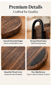 Rustic <b>Wooden</b> Eco-Friendly 10mm Thick Round Coaster <b>Set</b> Wholesale Drink Coasters Coffee <b>Tea</b> Wine Cups Home Bar Restaurant Hotel - Product Image 4