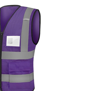 Chaleco de Seguridad Reflectante para Construcción, Premium, de Alta Visibilidad, Dos Tonos, Reversible, Aislado, con Tiras Reflectantes, Venta al Por Mayor - Product Image 3