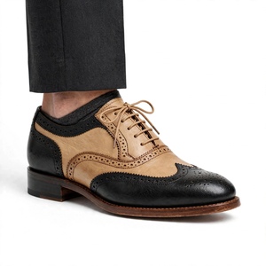 Best-Selling <b>Men's</b> Genuine Leather <b>Shoes</b> Pointed Toe Lace-up Solid Color Office Career All Seasons Export From Bangladesh - Product Image 6