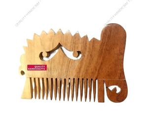Newe meilleure qualité écologique fabriqué à la main peigne en bois pour cheveux et barbe artisanat indien de haute qualité fait à la main - Product Image 2