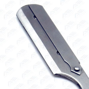 Navaja de Afeitar Plegable de Borde Recto Verde, Mango Liso, Herramienta de Aseo Duradera y Elegante de Apto Enterprises - Product Image 6