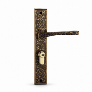 Poignée de porte design haut de gamme Vitis Aeterna |   Poignée à levier à motif antique pour porte principale et quincaillerie architecturale intérieure - Product Image 1