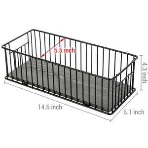 Panier de rangement spacieux en fil métallique, organisateur polyvalent pour salle de bain et cuisine - Product Image 4