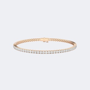 Luxury Round Brilliant Cut Lab Grown Diamond <b>Bracelet</b> For Women Gold Wedding Anniversary Jewelry Available In 9K 14K 18K - Product Image 5