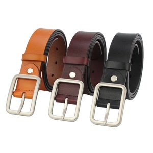 Cinturones de Cuero Casuales para Hombre al por Mayor, Hebilla Personalizada, Cuero Genuino, Hebilla de Acero de Alta Calidad, Longitud Personalizada, Color Personalizado - Product Image 1