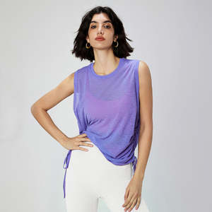 Camiseta sin mangas de algodón elástico de primera calidad para mujer – Top de moda estilo Y2K - Product Image 1