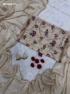 Designer Rangoli Silk with <b>Beads</b>-Pearl-Cutdana Handwork Border Saree- Printed & Work Blouse Set Woman Fashion Manufacturer - Product Image 2