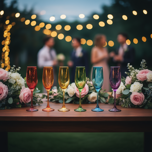 Ensemble de 6 flûtes à champagne Excelsa Verre Varadero 25 cl Multicolore - Product Image 3