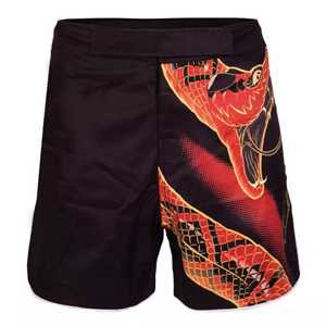 Shorts de boxe d'entraînement pour hommes - Matière Spandex/Polyester, séchage rapide et respirant, coupe longue pour entraînement intensif - Product Image 1