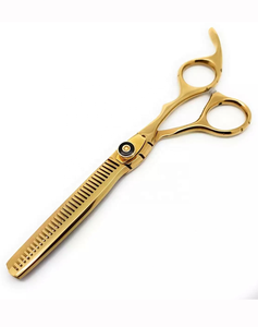 Juego de tijeras de peluquería profesional Tijeras de adelgazamiento de peluquero de acero inoxidable con punta de seguridad afilada para uso de corte de cabello de salón - Product Image 2