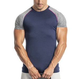 Nouveau design 2026 – T-shirts pour hommes, vente chaude, respirants, écologiques, 250 grammes, séchage rapide, polyester/coton tissé, anti-plis, coupe ample - Product Image 3