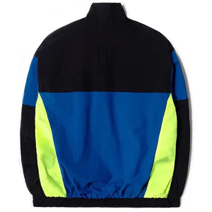 Custom Plain Black Long Sleeves Windbreaker Coaches Jacket for Men Fashionable Men coach Jackets <b>Button</b> Stripe Men Coach Jacket - Product Image 2