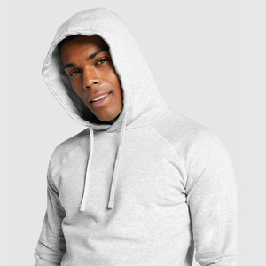 Sweat à capuche oversize pour homme en polyester/coton, uni, avec logo personnalisé, épaules tombantes, molleton épais, respirant et confortable pour l'hiver - Product Image 4