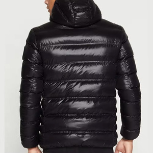 Veste matelassée personnalisée High Street avec fermeture éclair, coupe-vent, logo, doudoune chaude d'hiver pour homme, vêtement d'extérieur rembourré - Product Image 2