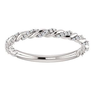 Anillo de Boda Clásico Trenzado con Moissanita Tallada en Plata de Ley 925, Apilable, para Novia, Aniversario, Fiesta, Anillo de Promesa, Elegante Regalo para Ella - Product Image 3