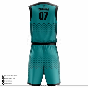 Mawra Martial Arts Custom Sublimated Basketball Uniform Plus Size Team Jersey Quick Dry Moisture Wicking Sportswear - Product Image 6