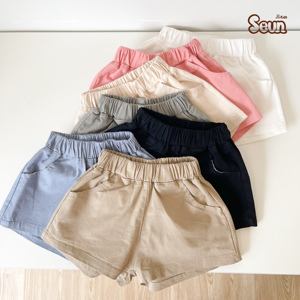 Shorts kaki unisexes pour enfants, garçons et filles, style coréen rayé, décontracté, doux et confortable, vêtement vietnamien de qualité supérieure, vente en gros - Product Image 6