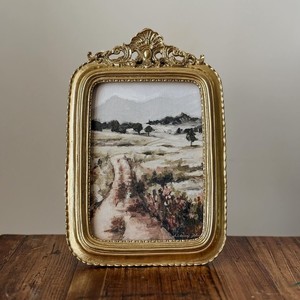 Artistic <b>Gold</b> Oval Photo <b>Frame</b> Premium Picture Display Holder for Tabletop and Wall Modern Classic Home Hotel Restaurant Decor - Product Image 2