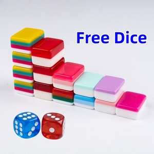 Fichas de Mahjong de Acrílico Personalizadas, Estilo Americano, Juego Completo de Mahjong, Diseño Personalizado, Juego de Mesa para Venta al por Mayor y al Detal - Product Image 5