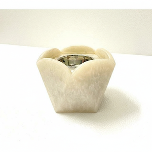 Brûleur d'encens portable de table en forme de fleur, en bois et résine, outil de méditation - Product Image 3