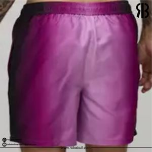 Rubabull <b>Men</b> Gradient Purple Swim Shorts Quick Dry Beach <b>Trunks</b> Custom Ombre Drawstring Summer Board Shorts Wholesale - Product Image 5