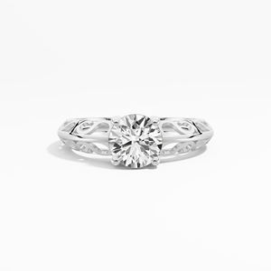 Anillo de compromiso solitario Moissanite 1,07 CTW corte redondo en plata de ley 925 diseño premium para suministro a granel - Product Image 5