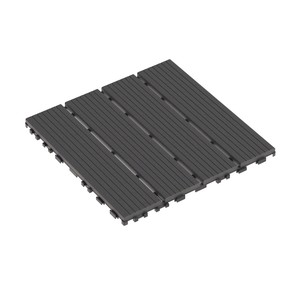 44-Pack <b>Plastic</b> Interlocking Deck <b>Tiles</b> 12\"x12\" Square Waterproof Patio Deck <b>Tiles</b> All Weather Use for Outdoor Indoor Decks - Product Image 6