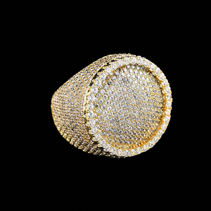High Quality 10K Solid Gold Micro Pave Setting Round Ball Shape Face Moissanite Diamond Full <b>Iced</b> Hip Hop Unisex Wedding Jewelry - Product Image 5