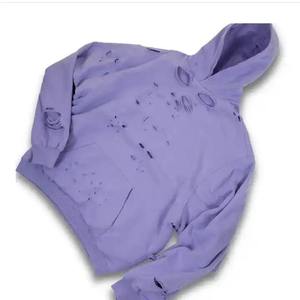 Sudadera con Capucha de Alta Calidad, Lavada al Ácido, 100% Algodón, Gruesa, con Hombros Caídos - Product Image 4