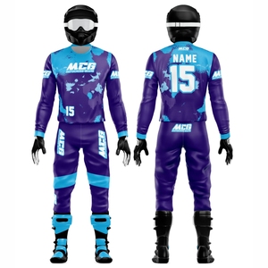 MCG Unisex Full Sleeve Motocross Racing Suit Sublimation Print Quick Dry Breathable <b>Plus</b> <b>Size</b> 100% Polyester Adult ATV Road Gear - Product Image 1