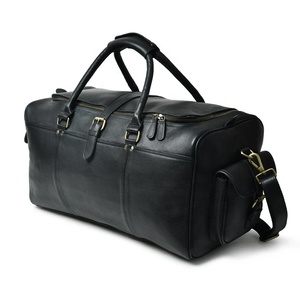 Sac de voyage vintage de luxe en cuir véritable pour homme, très grand sac de week-end pour homme, style sport, sac à bandoulière, sac de voyage, utilisation en salle de sport - Product Image 2